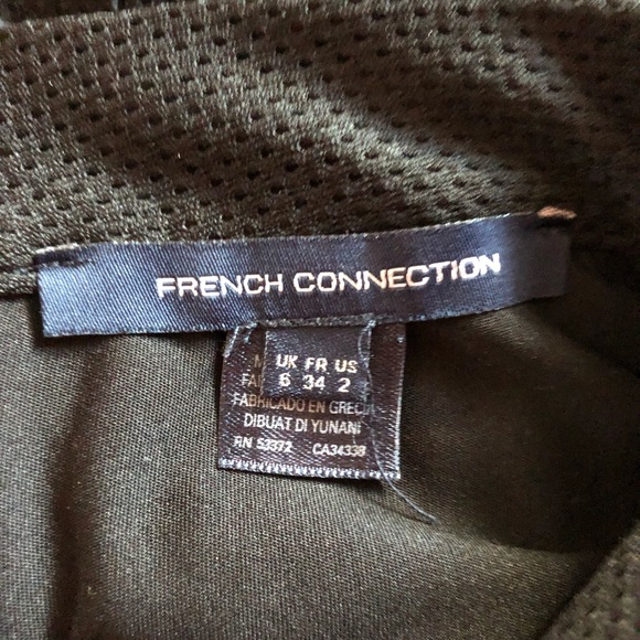 FRENCH CONNECTION | Size 2 | A-Line Black Midi Skirt | Made in 🇬🇷 - Picture 6 of 8